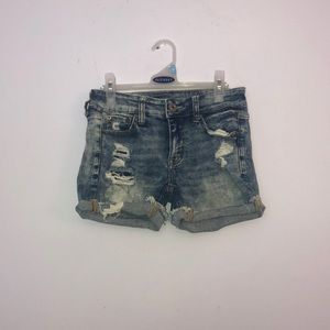 stretchy jean shorts